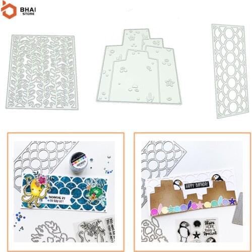 Hollow Background Frame Dies New Arrival 2021 Scrapbook Photo Album Decoration Stencil Embossing Template Diy Greeting Card