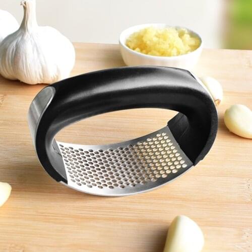 Stainless Steel Garlic Press Manual Garlic Mincer Chopping Garlic Tools Curve Fruit Vegetable Tools Kitchen Accessories