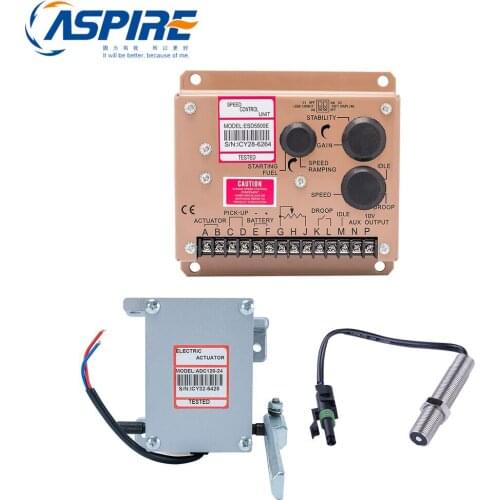 Actuator ADC120-12V + ESD5500E speed controller governor + speed sensor 3034572 MPU