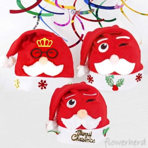 Christmas Ornaments Decoration Christmas Hats Santa Hats Adult Kids Children Costume Men Boys Girls Cap Party Props Gift Navidad