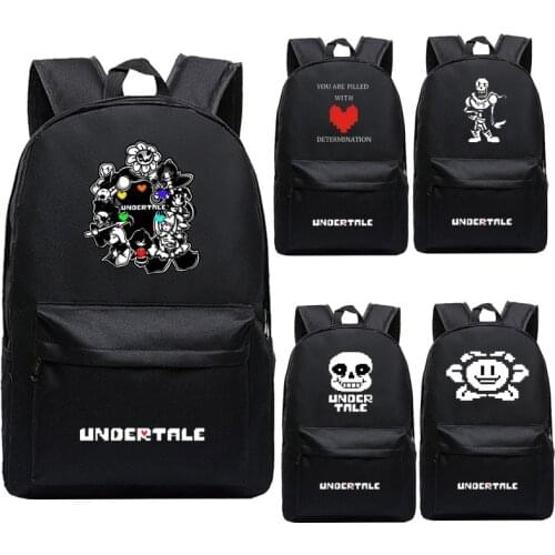 Undertale Sans Backpack School Bags for Boys and Girls Schoolbags for Teenagers School Bagpack Satchel Travel Bags