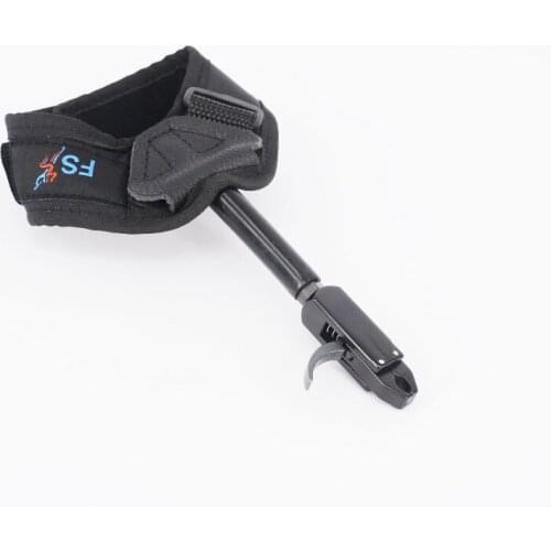 Free shipping Hunting Wristband Release Aid Adjustable FS 360° Rotating Clamp Archery Caliper Release Aid for Bow for shooting