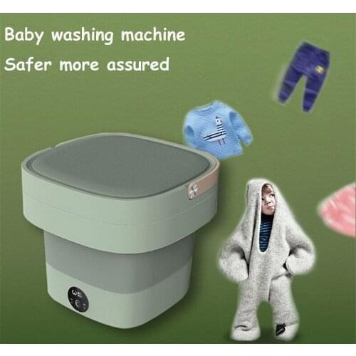 Folding Washing Machine Mini Wash Underwear Panties Socks Baby Portable Blue Light Sterilization Household Washing Machine ZDJ1