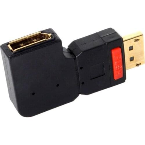Left & Right Angled 90 Degree Standard Display Port DisplayPort dp angle Male to Female Extension Adapter converter connector 4K