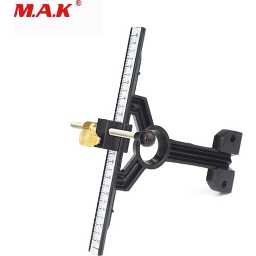 T Shape Bow Sight Up Down Left Right Adjustable Target Sight Tools Bow Accessories for Recurve Bow Archery Hunting Shooting
