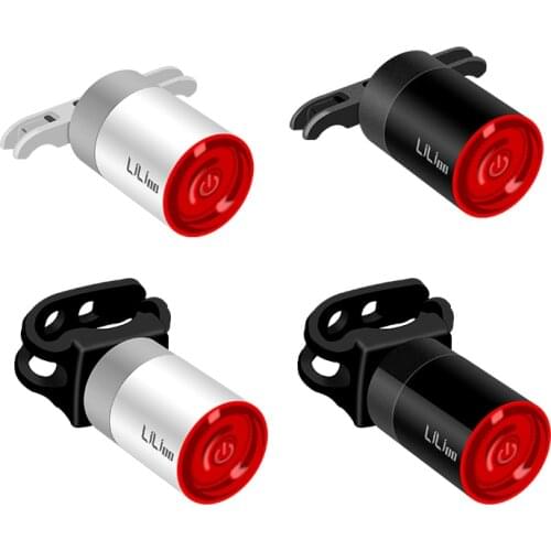 LiLioo Bicycle Tail Lights Inteligent Sensor Brake Safety Lights USB Charged Pro Night Cycling Bike Rear Lights Bike Parts