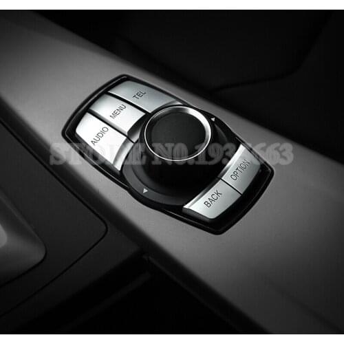 Inner Console iDrive Multimedia Button Cover For BMW 1 2 Series F20 F22 2012-2018 Car Accessories Interior Car Decor Car Trim