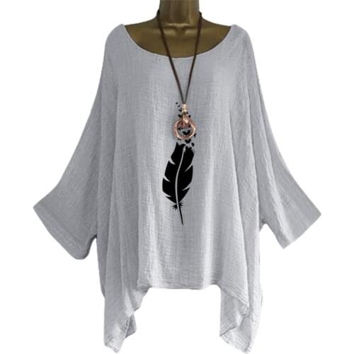 Casual Long Sleeve Summer Tops for Women 2021 Oversized T Shirt O-neck Feather Streetwear Ladies Loose Top Batwing Sleeve Shirts