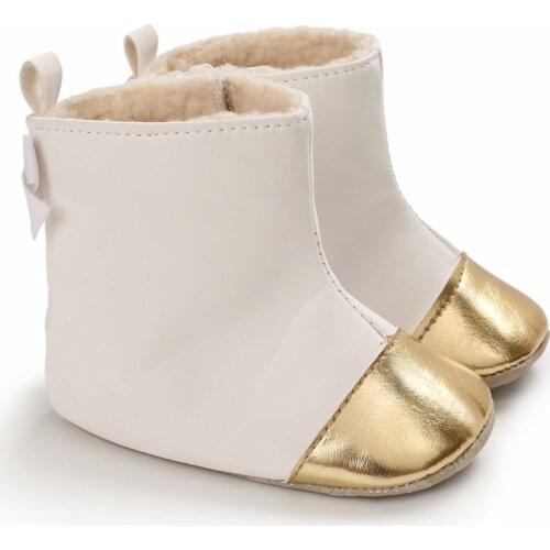 Winter Warm Plush Baby Boots Soft Botton Non-slip Newborn Toddler Snow Boots Boy Girl Thick Warm Booties