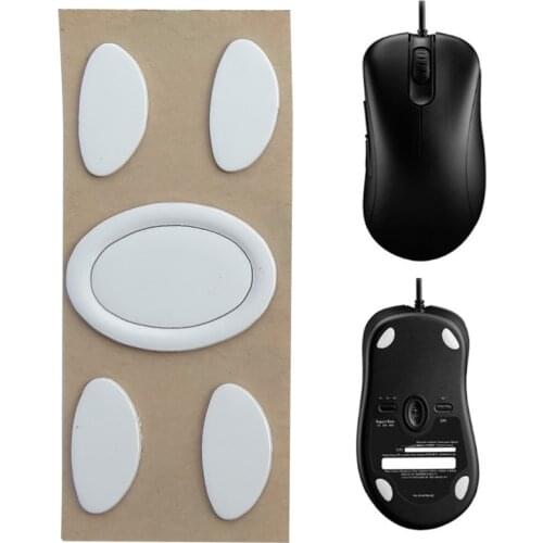 1 Set 0.6mm White Curve Edge Mouse Feet Mouse Skates For ZOWIE EC1-B / EC2-B Mouse C26