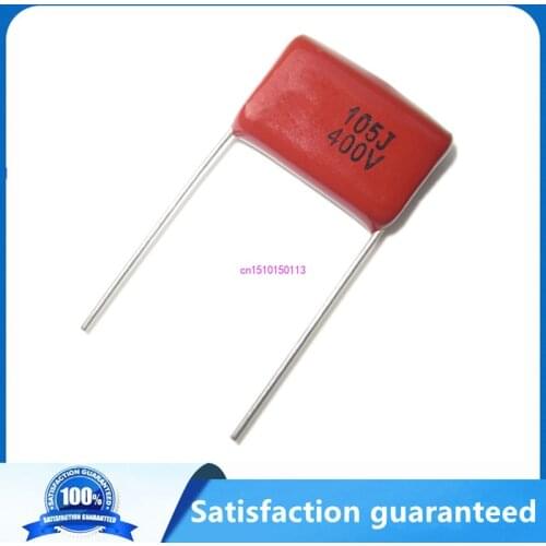 10pcs 400V 1Uf 105J 1000NF Pitch 15mm 400V 5% DIP CBB Polypropylene film capacitor