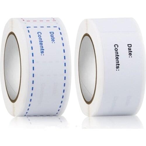 150pcs Rectangular Shape Kitchen Food refrigerator refrigerated storage safety date blank handwritten label sticker