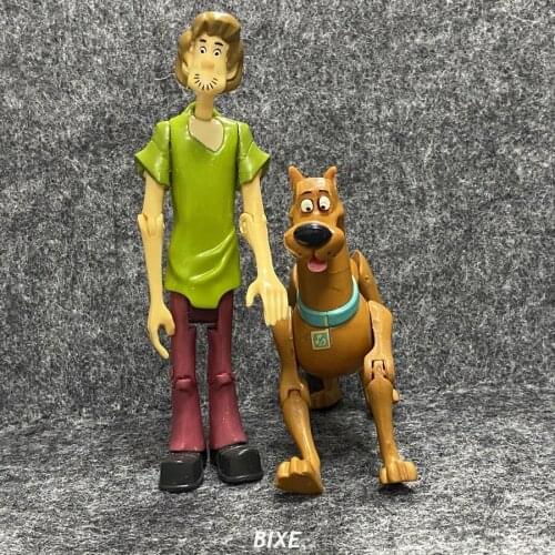 2PCS Scooby 5inch. Doo Shaggy & Shaggy Dog Action Figure Cartoon Doll Animal Model Collection Toys KIds Gifts