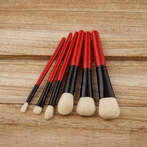 2017 Professional Makeup Brushes Kit 6pcs/set Kabuki Foundation Large Eyeshadow Blush Blending Beauty Cosmetic Tool Makeup Brush