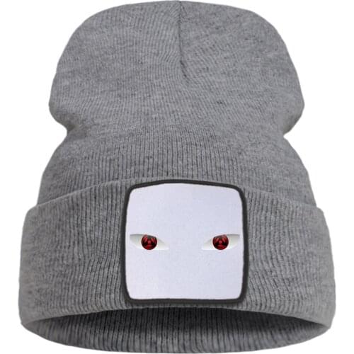 Naturo Eyes Cartoon Printed 2020 Thick Ski Unisex Hats Warm Casual Beanie Hat Soft Flexible Knitted Hats Creative Quality Hat