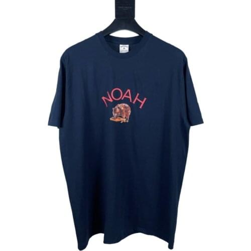 2021 NOAH Osaka Bears T-Shirt Men Women 1:1 High-Quality Classic Logo NOAH T-shirt Top Tees