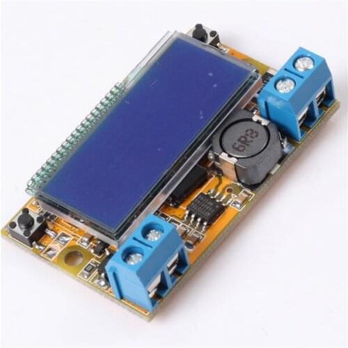 3A DC-DC Step-Down Buck Converter Power Module 5V-23V to 0-16.5V, LCD display, voltage ammeter dual display with shell