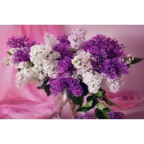 Diy craft Diamond embroidery flores Lilacs Diamond paintings Cross stitch Finish Picture of rhinestones Diamond icon 45*30cm