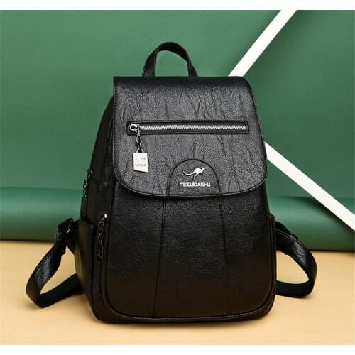 Brand Designer Bag Women Backpack High Quality Leather Travel Backpack Large Capacity School Bags Shoulder Bags for Women 2021