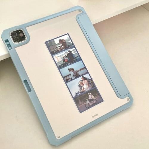 Ipad 10.2 Air 3 4 Pro 11 Case 2018 2020 2021 Transparent Pc Acrylic Hard Shell Bending and Drop Resistance