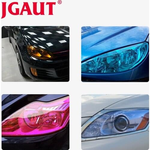 JGAUT 30x100cm Automobiles Car Light Headlight Taillight Tint Vinyl Film Sticker Sheet Fog Light Lamp Film car accessories