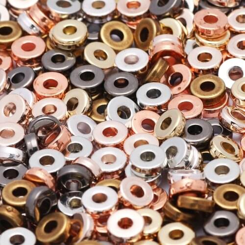Round Ring 6x2mm 200/400Pcs/Lot Beads Mixed Color CCB Loose Beads Accessories For Jewelry Making DIY Earrings Necklaces Supplies