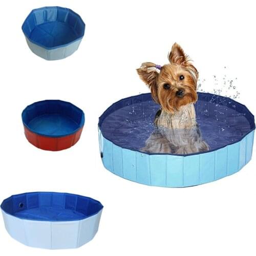 Summer Foldable Pet Dog Pool Pet Bath Outdoor Portable Swimming Pools Indoor Wash Bathing Tub Collapsible Bathtub for Dogs Cats