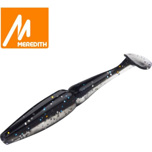Meredith Crazy Shiner 13cm 17.4g 4pcs Fishing Soft Lure Wobblers Lure Fishing Tackle Silicone Artificial Bait Soft Lure Minnow