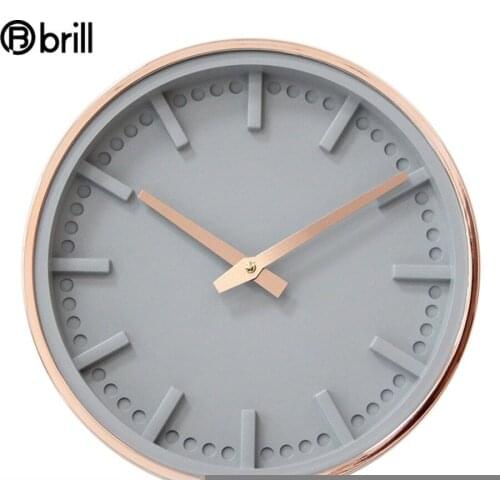 Gray 3D Wall Clock Elegant Kitchen Clocks Large Living Room Silent Bedroom Office Decor Wall Clock Modern Design Reloj De Pared