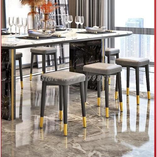 Dining chair home simple modern makeup chair restaurant dining table Nordic chair stackable light luxury stool desk