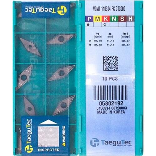 Original VCMT110304-PC CT3000 Carbide Inserts Milling Insert Lathe CNC Tools For Turning Insert