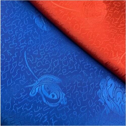 CF976 Solid Red/Pink/Light Green/White/Blue Roses Jacquard Brocade Stain Fabric/Chinese Style Clothings Fabrics/Home Textiles