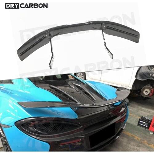 Fit for McLaren 540C 570S 570GT NC Style Spoiler Carbon Fiber Rear Spoiler Racing Trunk Top Wings Car Styling FRP