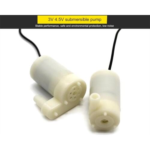 DC 3V 3.7V 4.5V submersible pump silent diy Tank Fountain pump vertical Or horizontal ROHS