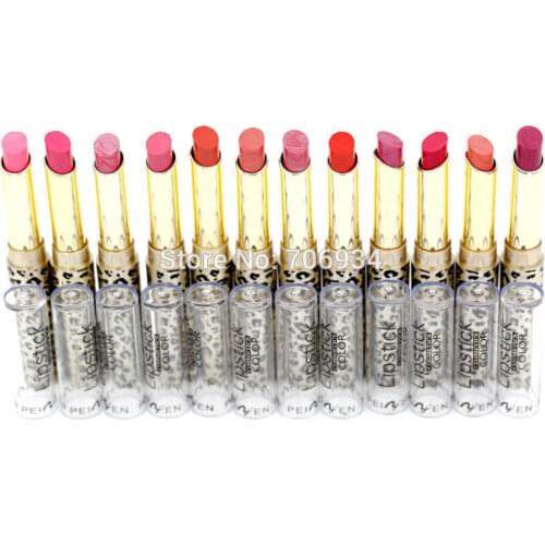 Lipstick Makeup 1piece Purple Red Pink Lip Stick Lipsticks P8505 Net 1.7g Full Size