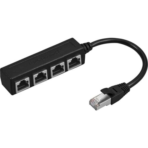 RJ45 Ethernet Splitter Cable RJ45 1 Male To 4 Female LAN Ethernet Splitter Adapter Cable PC Board Gigabit Connector Adapter