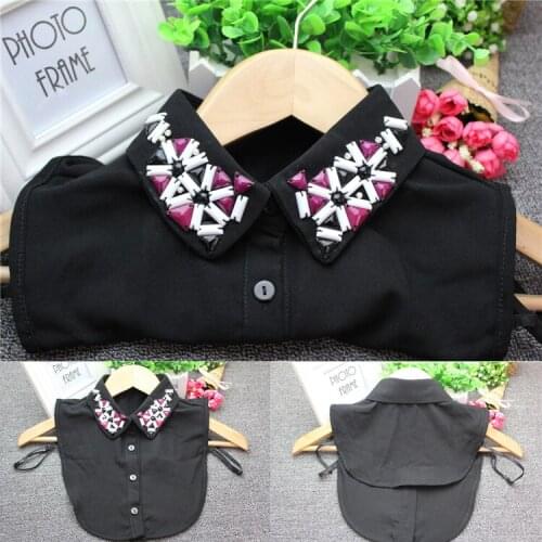 Detachable Collar False Collar Lapel Blouse Top Women Clothes Accessories Spring Lace Collar Fake Fashion White Apparel