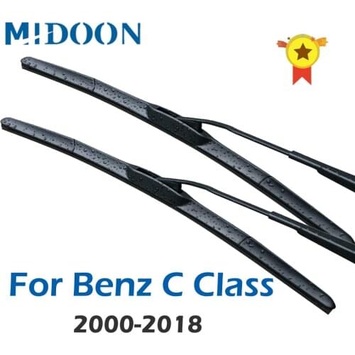 MIDOON Wiper Blades for Mercedes Benz C Class W203 W204 W205 C160 C180 C200 C230 C240 C250 C270 C280 C320 C350 C400 C450 AMG