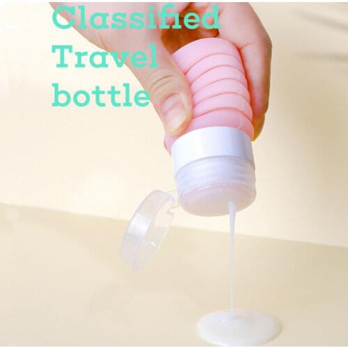 96ml Foldable Silicone Travel Shampoo Lotion Bottle Dispenser Cosmetic Container Holiday Packer Portable Soap Dispensers