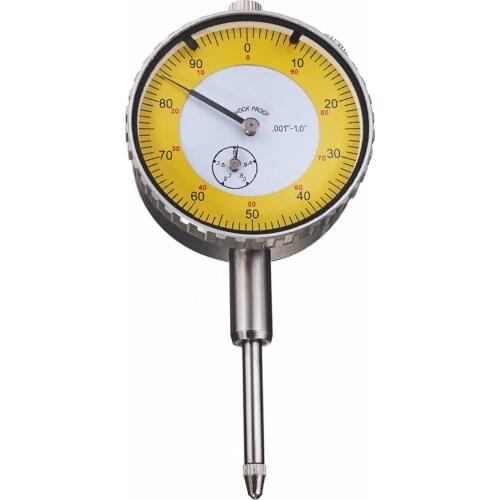 Metal Dial Test Indicator 0.001 -1.0 inch Precision Round Dial Indicator Lever Gauge Meter Measuring Gauging Tool