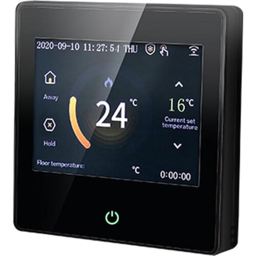 Smart WIFI Low Power Consumption LCD Smart Color Screen Thermostat Wall-Hung Boiler Thermostat Electric Floor Heating Thermostat