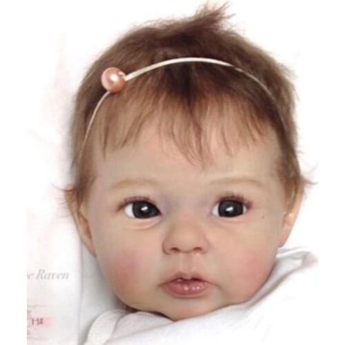 Reborn Kit 20 Inches Reborn Baby Vinyl Doll Kit Unpainted Unassembled Unfinished Doll Parts DIY Blank Reborn Doll Kit