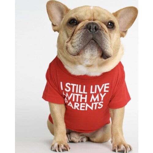 Funny Pet Shirt Soft Pets Dogs Clothing Medium Large Dog Clothes French Bulldog Pets Clothing Leisure Pug Dog Hoodie Ropa Perro