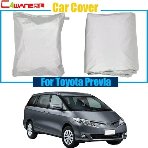 Cawanerl Full Car Cover Anti UV Rain Snow Sun Resistant Protector Cover For Toyota Previa Free Shipping