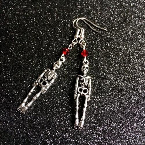 Halloween Vintage Skeleton Skull Dangle Earrings for Women Jewelry Party Gifts Aretes De Mujer Modernos 2020 Fashion