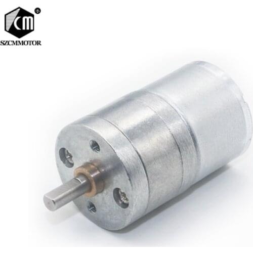 10pcs low speed Mini Geared Motor 25mm Diameter Micro Reduction Motor DC Gear Motor 6v Gear JGA25-310 Micro Gearmotors