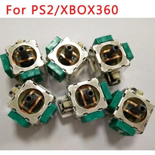 10PCS OEM for xbox360 wireless controller 3d analog joystick 3D Thumb Sticks button Rocker For xbox 360 Repair Parts