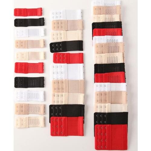 2 PCS/Set Bra Extender For Womens Elastic Bras Extenders Strap Adjustable Belt Buckle Clip Expander Underwear 2/3/4/Hook