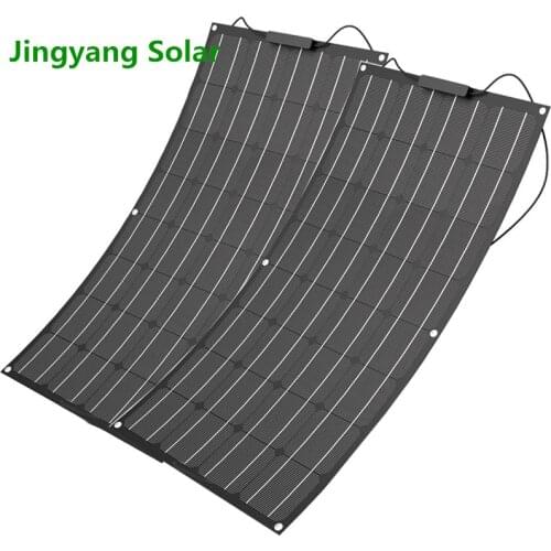 200W 100W solar panel equal 1PCS 2pcs of 100w panel solar Monocrystalline solar cell high efficiency flexible solar panel