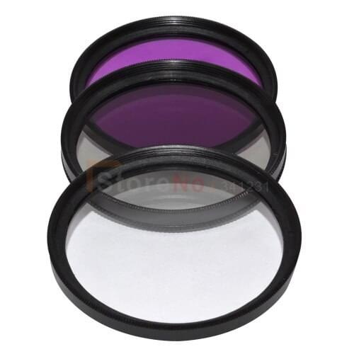 3 pcs 67mm UV CPL FLD Filter For can&n Nik&n D90 D7000 E&S 60D 70D 50D 40D 30D 20D 650D 600D 550D 1100D S&ny DSLR Camera